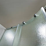 Душова кабіна 90х90х190 Dusel А-511 без піддону розсувні двері матове скло 6 мм, фото 5