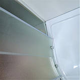 Душова кабіна 90х90х190 Dusel А-511 без піддону розсувні двері матове скло 6 мм, фото 6