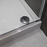 Душова кабіна 90х90х190 см Dusel А-516 без піддону квадратна розпашні двері прозоре скло 6 мм, фото 3