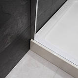 Душова кабіна 90х90х190 см Dusel А-516 без піддону квадратна розпашні двері прозоре скло 6 мм, фото 6