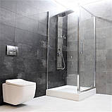 Душова кабіна 90х90х190 см Dusel А-516 без піддону квадратна розпашні двері прозоре скло 6 мм, фото 10