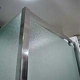 Душова кабіна 90х90х190 см Dusel А-516 без піддону квадратна розпашні двері матове скло 6 мм, фото 3