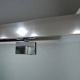 Душова кабіна 90х90х190 см Dusel А-516 без піддону квадратна розпашні двері матове скло 6 мм, фото 4