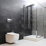 Унітаз підвісний безободковий DUSEL LUNAR DWHT10201530R з плавнопадаючим сидінням Soft Close дюропласт, фото 6