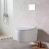 Унітаз підвісний безободковий DUSEL VORTEX DWHT10201230R з плавнопадаючим сидінням Soft Close дюропласт, фото 2