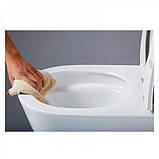 Унітаз підвісний безободковий DUSEL VORTEX DWHT10201230R з плавнопадаючим сидінням Soft Close дюропласт, фото 9