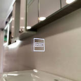 Дзеркало DUSEL 100х75 см із LED підсвічуванням прямокутне DE-M0065D Black сенсорне включення підігрів, фото 3