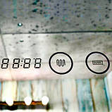 Дзеркало DUSEL овальне 60х120 см LED DE-M4031D з діммером сенсорне включення підігрів годинник температура, фото 2