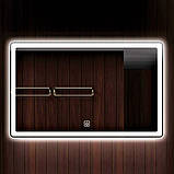 Дзеркало з LED підсвічуванням 100х75см прямокутне DUSEL DE-M3051 сенсорне включення підігрів, фото 9