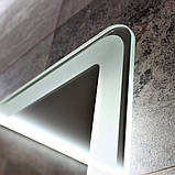 Дзеркало DUSEL 100х75см LED підсвічування DE-M3051 Bluetooth сенсорне увімкнення підігрів годинник температура д, фото 5