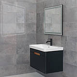 Дзеркало DUSEL 80х65см LED підсвічування DE-M0061S1 Bluetooth сенсорне включення підігрів годинник температура динаміки, фото 6