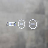 Дзеркало DUSEL 80х65 см прямокутне LED DE-M0061S1 Black диммер сенсорне включення підігрів годинник температура, фото 6