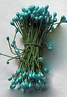 Тичинки для квітів блакитні глянсові 