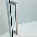 Душова кабіна 120х80х190 см прямокутна без піддону Dusel А-1106 двері розпашні прозоре скло 6 мм, фото 3