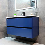 Тумба із раковиною REXON Camelia RX195NB-100 Navy Blue для ванної кімнати висувна, фото 7