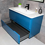 Тумба із раковиною REXON Camelia RX195NB-100 Navy Blue для ванної кімнати висувна, фото 9