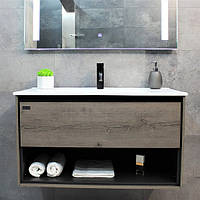 Тумба з раковиною REXON Roble RX199A/090 Dracula Oak