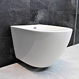 Біде підвісне DUSEL LEVITA 10201130В керамічне біле, фото 3