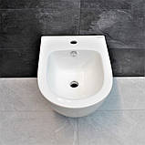 Біде підвісне DUSEL LEVITA 10201130В керамічне біле, фото 9