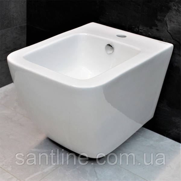 Біде підвісне DUSEL CUBIS 10201030В керамічне біле, фото 1