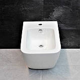 Біде підвісне DUSEL CUBIS 10201030В керамічне біле, фото 2