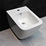 Біде підвісне DUSEL CUBIS 10201030В керамічне біле, фото 3