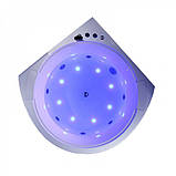 Гідромасажна ванна Golston G-U3605 150x150x63 cм кутовая напівкругла двомістна джакузі, фото 4