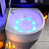 Гідромасажна ванна Golston G-U3605 150x150x63 cм кутовая напівкругла двомістна джакузі, фото 6