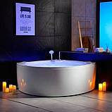 Гідромасажна ванна Golston G-U3605 150x150x63 cм кутовая напівкругла двомістна джакузі, фото 7