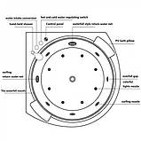 Гідромасажна ванна Golston G-U3605 150x150x63 cм кутовая напівкругла двомістна джакузі, фото 8