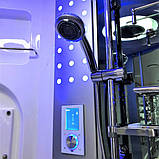 Гідромасажний бокс 145х145х220 см GOLSTON G-U2212 глибокий піддон парогенератор ароматерапія хромотерапія, фото 4