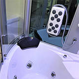 Гідромасажний бокс 145х145х220 см GOLSTON G-U2212 глибокий піддон парогенератор ароматерапія хромотерапія, фото 5