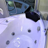 Гідромасажний бокс 145х145х220 см GOLSTON G-U2212 глибокий піддон парогенератор ароматерапія хромотерапія, фото 6