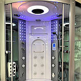 Гідромасажний бокс 145х145х220 см GOLSTON G-U2212 глибокий піддон парогенератор ароматерапія хромотерапія, фото 9