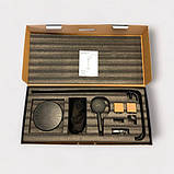 Душова система із змішувачем виливом DUSEL MILTON Black стійка для душу латунна, фото 2