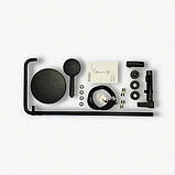 Душова система із змішувачем виливом DUSEL MILTON Black стійка для душу латунна, фото 3