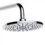 Душова система із змішувачем виливом DUSEL MILTON Chrome стійка для душу латунна, фото 5