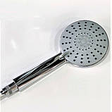 Душова система із змішувачем виливом DUSEL MILTON Chrome стійка для душу латунна, фото 7