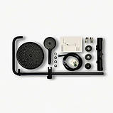 Душова система із змішувачем термостатом та виливом DUSEL CENTRO Thermostatic Black чорна душова стійка, фото 8