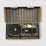 Душова система із змішувачем термостатом та виливом DUSEL CENTRO Thermostatic Black чорна душова стійка, фото 9