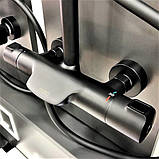 Душова система із змішувачем термостатом та виливом DUSEL CENTRO Thermostatic Black чорна душова стійка, фото 3