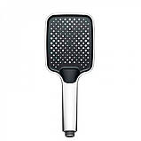 Душова система із змішувачем виливом та підсвічуванням DUSEL POUR Chrome Smart стійка для душу з поличкою, фото 7