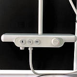 Душова система із змішувачем та виливом DUSEL POUR White стійка для душу прямокутна з поличкою, фото 6