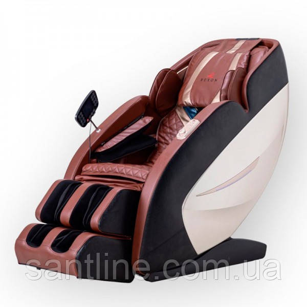 Масажне крісло REXON ENVISION BROWN з функцією 4D коричневе для дому та офісу, фото 1