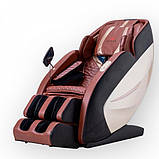 Масажне крісло REXON ENVISION BROWN з функцією 4D коричневе для дому та офісу, фото 5