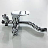 Душова система із змішувачем виливом DUSEL RUBI Chrome стійка для душу з регульованою верхньою лійкою латунна, фото 10