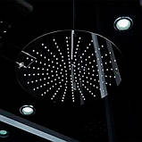 Гідромасажний паровий бокс 120х85х223 см GOLSTON G-U692BB чорний прямокутний низький піддон лівосторонній, фото 8