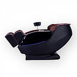 Масажне крісло REXON BROOKLYN з функцією 4D BROWN коричневий для дому та офісу, фото 2