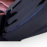 Масажне крісло REXON BROOKLYN з функцією 4D BROWN коричневий для дому та офісу, фото 3