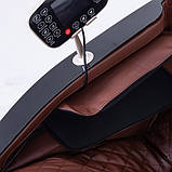 Масажне крісло REXON BROOKLYN з функцією 4D BROWN коричневий для дому та офісу, фото 4